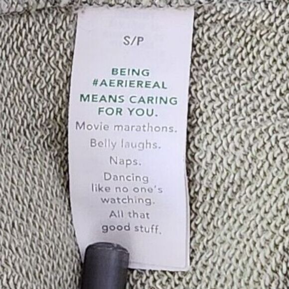 Aerie Cropped Zip Up Hoodie size SP EUC - Picture 3 of 7